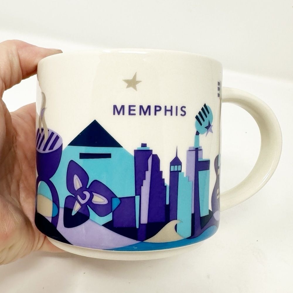 STARBUCKS YOU ARE HERE MEMPHIS TENNESSEE COFFEE MUG 2017 - Picture 2 of 7